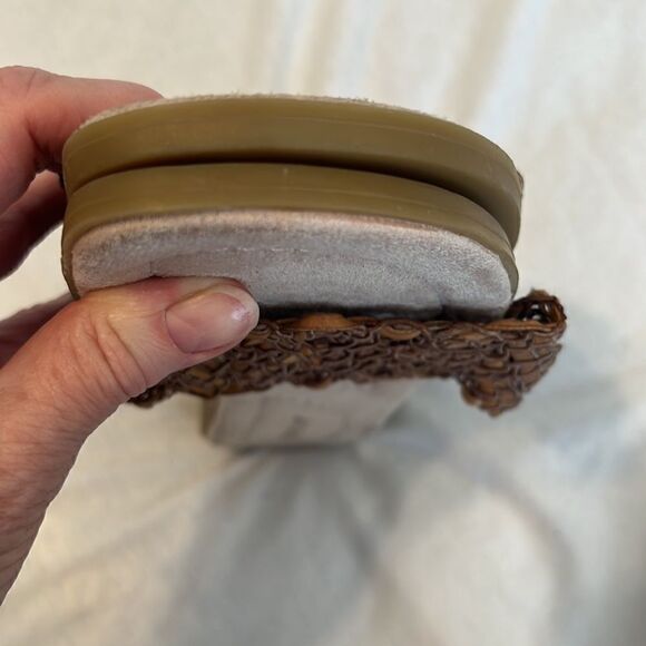 Montego Bay size 81/2 W comfy tan and brown slide sandals look new - Picture 8 of 17